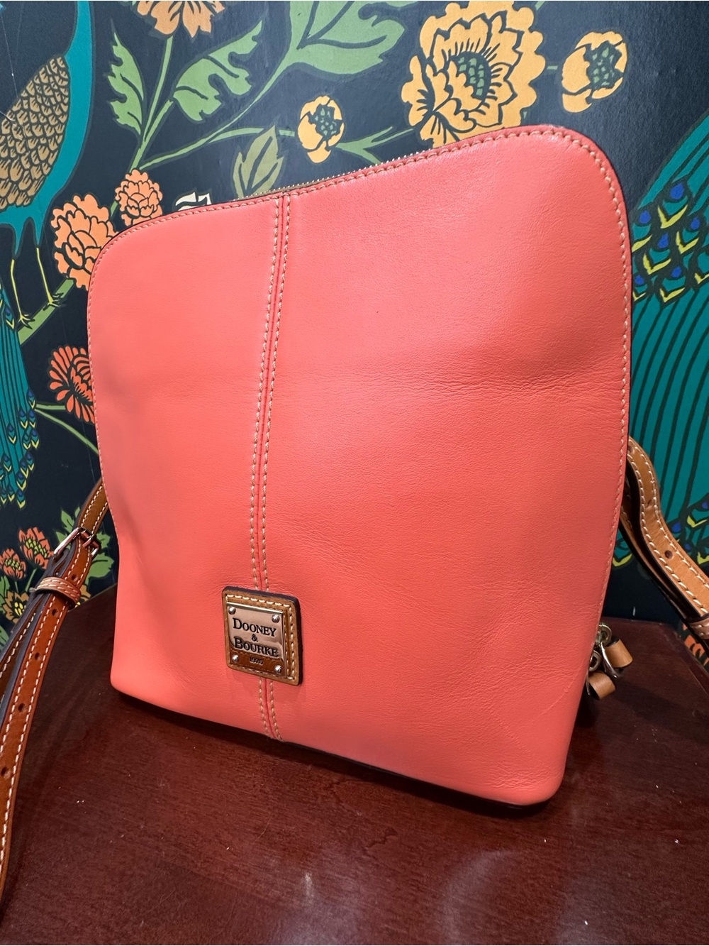 Dooney & Bourke Trixie Coral Leather Crossbody Bag - Picture 5 of 14